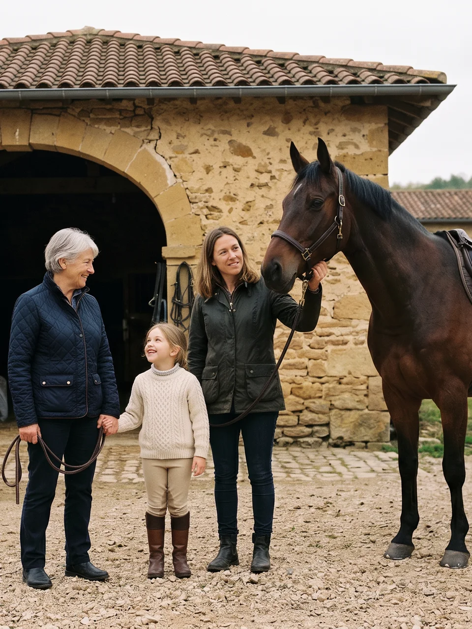 L'équipe, Écurie du Pin, centre équestre à Druillat