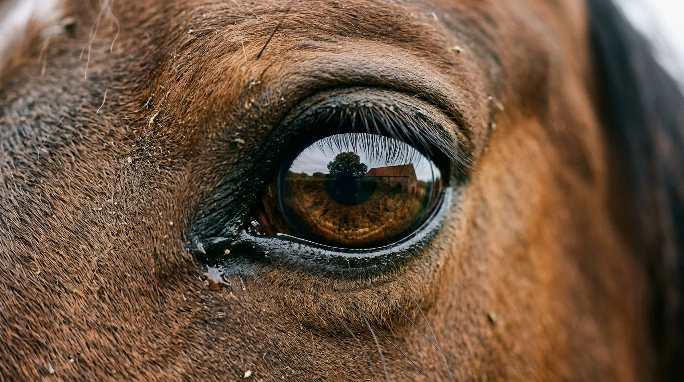 Un regard de cheval, Écurie du Pin, Druillat
