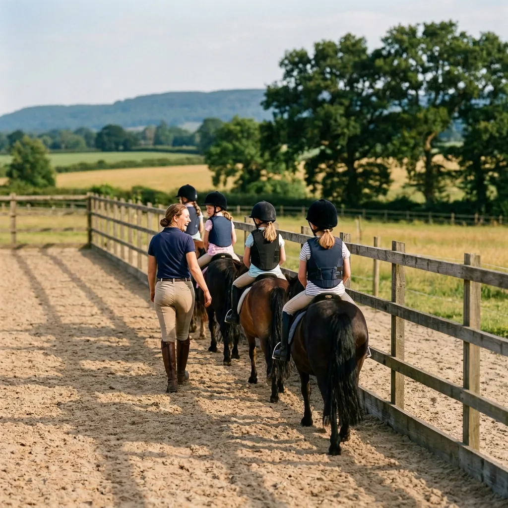Cours de poney à Druillat, Ain